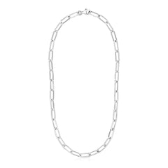 Sterling Silver Paperclip Chain Necklace