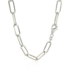 Sterling Silver Paperclip Chain Necklace