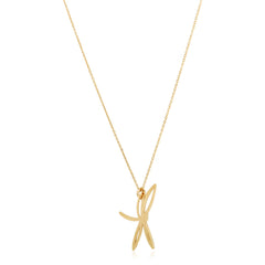 14k Yellow Gold High Polish Dragonfly Necklace